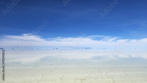 Endless Salt Flats with Shallow Reflection, Salar de Uyuni, Bolivia