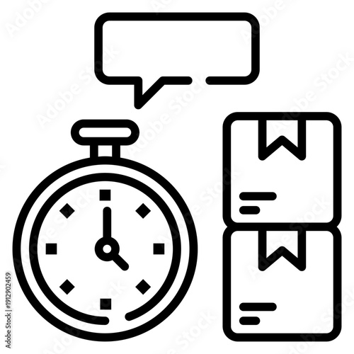 Hr Delivery Service Line Icon