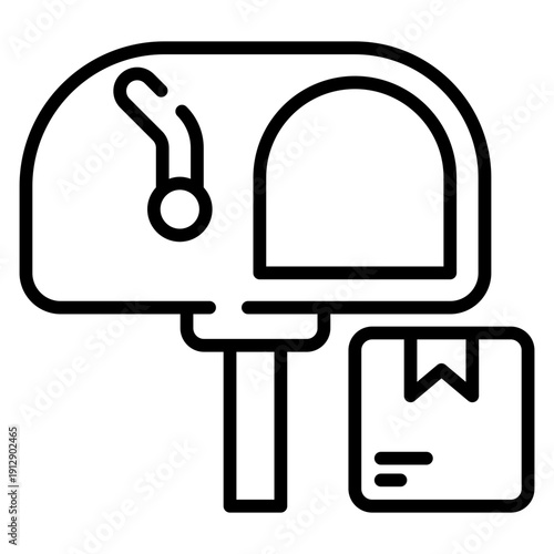 Letterbox Line Icon