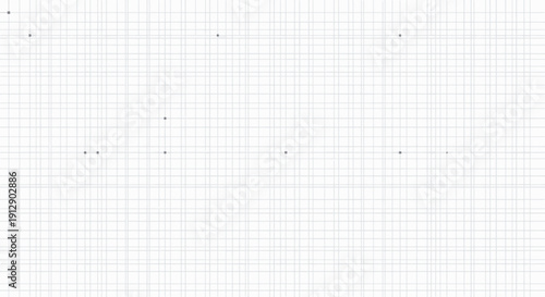 Seamless white squared paper sheet featuring a technical grid pattern on a blank notebook page texture for school or business education document design