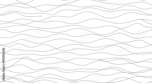 Seamless blue wave pattern featuring abstract wavy lines and vector motion curves for a decorative ocean water backdrop illustration
