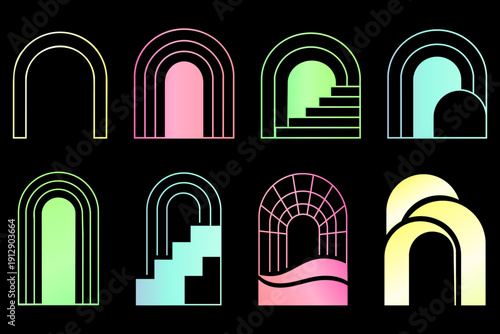 Creative designs of arches with varied styles