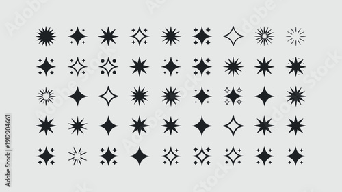 Shining Stars and Celestial Design: An array of radiant star motifs in various shapes and designs, illuminating a universe of creative possibilities.