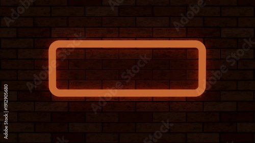 Flickering neon sign.