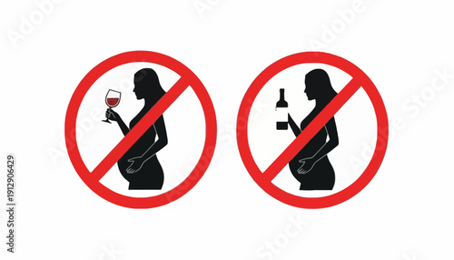 Pregnant women are prohibited from drinking alcohol or smoking.