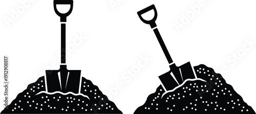 Black silhouette set of five children sitting and reading books, isolated on white background for education, school and literacy projects.