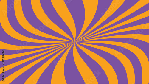 Vibrant purple and yellow spiral pattern radiating from center point