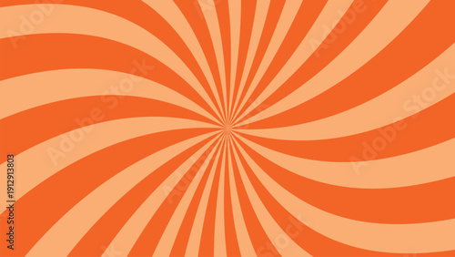 Vibrant orange and peach sunburst pattern with radiating lines
