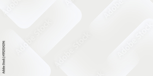3D white geometric abstract background overlap layer on bright space with rounded rhomb effect decoration