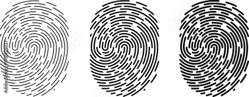 Abstract graphic evolution showing unique biometric fingerprint identity progression