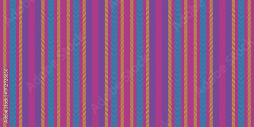 Teriodic textile lines pattern, indigo background fabric stripe. Pallpaper seamless texture vector vertical in violet and pink colors.