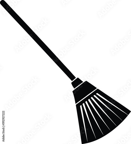 broom isolated on white background