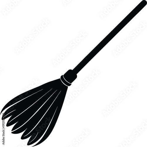 broom isolated on white