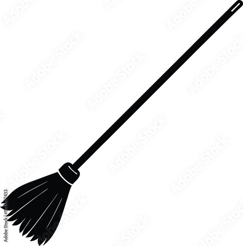 broom isolated on white background
