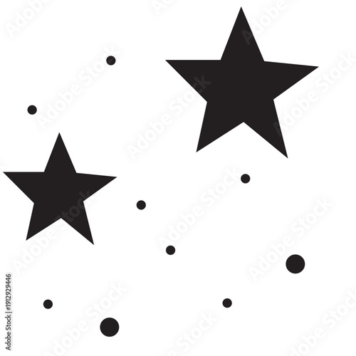 Double star logo great for excellence, dual identity, or premium services emphasizing aspiration, balance, and clarity.