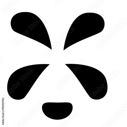 Four-petal bloom logo ideal for wellness, beauty, or eco brands seeking soft symmetry, organic simplicity, and gentle elegance.