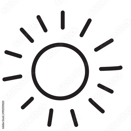 Sunburst icon logo great for energy, optimism, education, or summer-themed brands needing warmth and radiance.