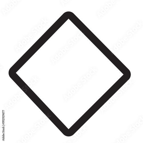 Diamond outline logo perfect for luxury, jewelry, or premium brands requiring elegance, clarity, and timeless simplicity.