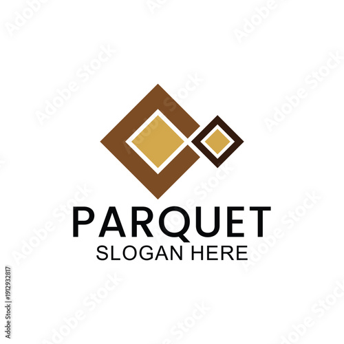 set of wooden floor logo design, house floor logo, ceramic pattern logo, wooden parquet floor logo. Wooden house and wooden furniture vector template.