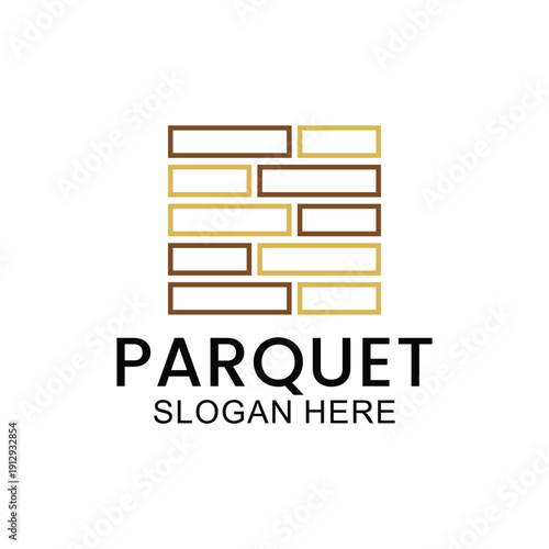 set of wooden floor logo design, house floor logo, ceramic pattern logo, wooden parquet floor logo. Wooden house and wooden furniture vector template.