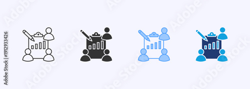 Group Icon Set Color Multiple Style Collection Element For Design