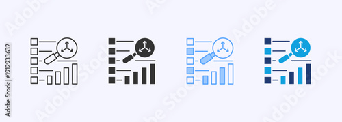 Process Icon Set Color Multiple Style Collection Element For Design
