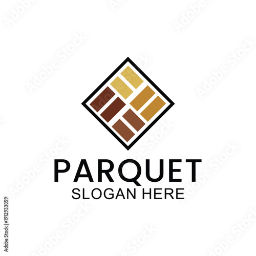 set of wooden floor logo design, house floor logo, ceramic pattern logo, wooden parquet floor logo. Wooden house and wooden furniture vector template.