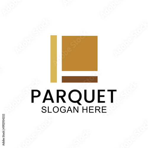 set of wooden floor logo design, house floor logo, ceramic pattern logo, wooden parquet floor logo. Wooden house and wooden furniture vector template.