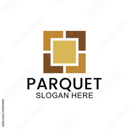 set of wooden floor logo design, house floor logo, ceramic pattern logo, wooden parquet floor logo. Wooden house and wooden furniture vector template.