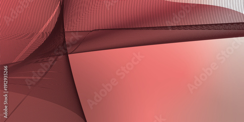 Indian Pink and Sienna abstract shape grainy gradient background with black noisy texture for wide banner poster and header design