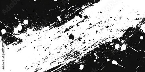 Textured grunge brush stroke shape background. vector dirty paint splatters vintage distress effects and artistic design.