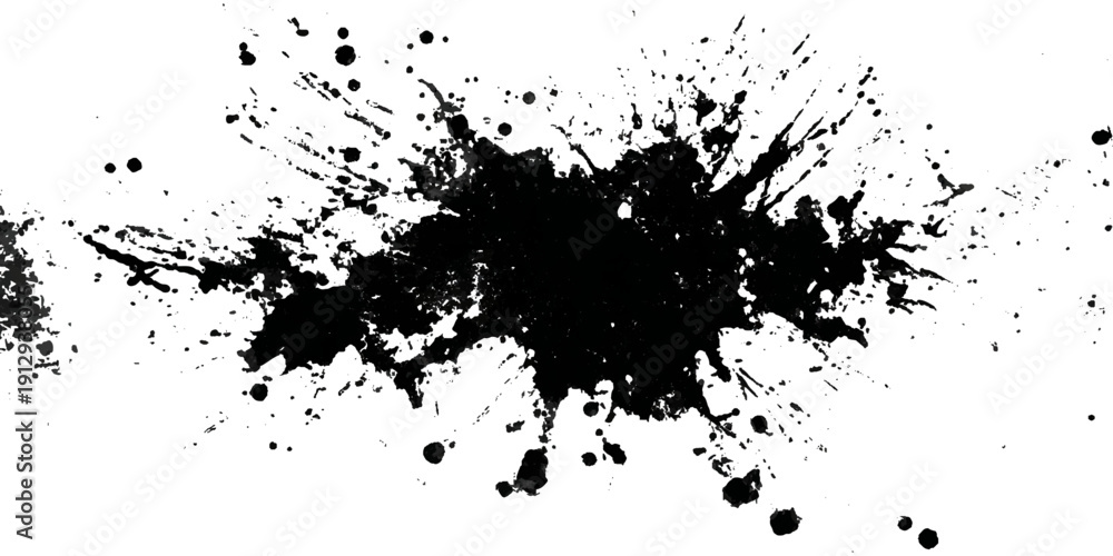 Obraz premium Textured grunge brush stroke shape background. vector dirty paint splatters vintage distress effects and artistic design.