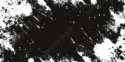 Textured grunge brush stroke shape background. vector dirty paint splatters vintage distress effects and artistic design.