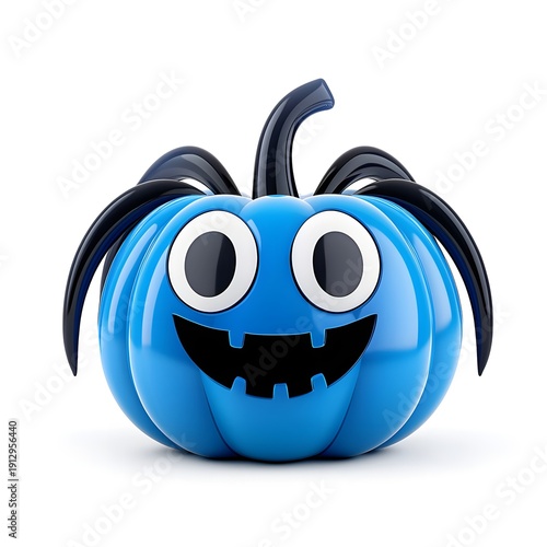 Spider Pumpkin Halloween 3D Render