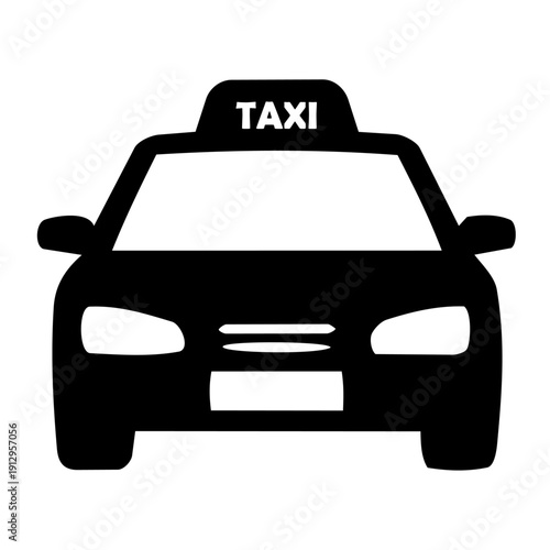 Taxi Icon – Simple Transportation Symbol
タクシーアイコン（シンプルな交通シンボル）