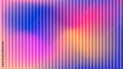 Colorful Vertical Gradient Lines Abstract Background, Vibrant Neon Stripe Pattern with Smooth Color Blend, Modern Geometric Texture for Wallpaper, Poster, Branding and Digital Design