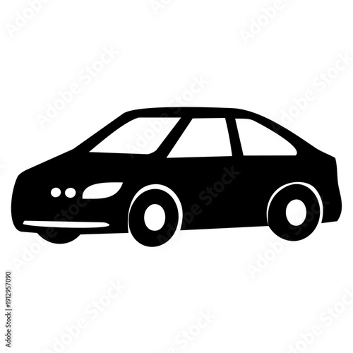 Car Icon – Simple Automobile Symbol
車アイコン（シンプルな自動車シンボル）