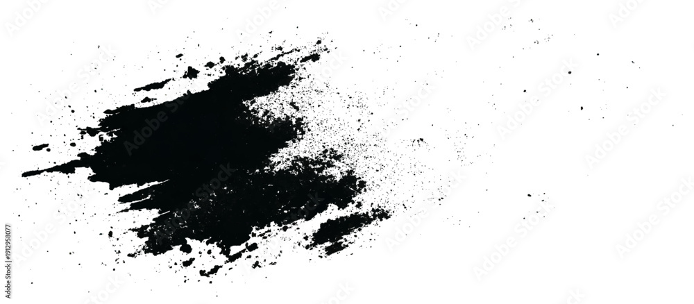 Obraz premium Decorative grungy brush stroke texture. grunge rough splat shapes dirty ink stains and abstract artistic background design.