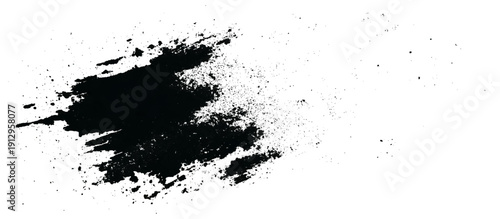 Decorative grungy brush stroke texture. grunge rough splat shapes dirty ink stains and abstract artistic background design.