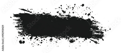 Decorative grungy brush stroke texture. grunge rough splat shapes dirty ink stains and abstract artistic background design.