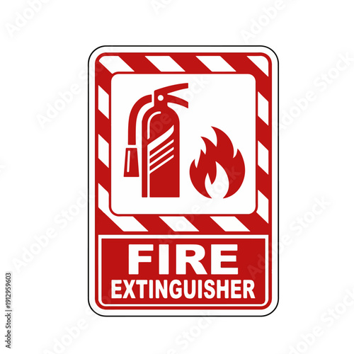 fire extinguisher icon and signs , Fire extinguisher sign vector set , fire extinguisher badge set