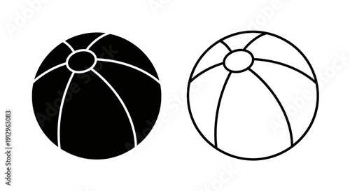 Minimalist black and white soccer ball design vector illustration Vector
