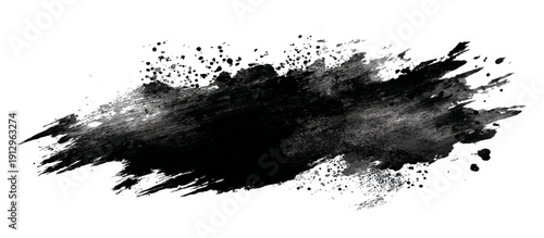 Decorative grungy brush stroke texture. grunge rough splat shapes dirty ink stains and abstract artistic background design.