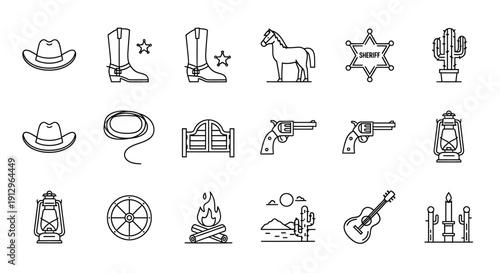 Set of black vector icons and symbols featuring silhouettes for travel food business and wedding cake design illustration
