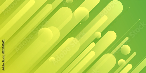Green Abstract Diagonal Background With Geometric Shapes, Soft Gradient, Modern Pattern And Texture