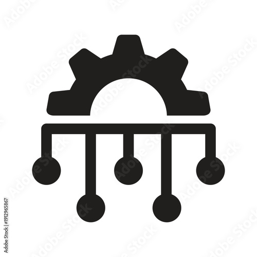 Gear network connection icon