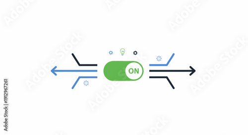 Green Osmosis Process Diagram Illustration.