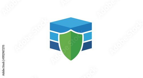 Green Shield Protection Icon on Server.