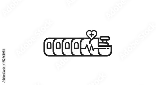 Medical Healthcare Hospital Icon Symbol.