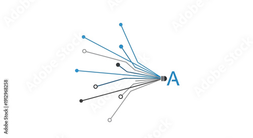 Network Diagram with Central Node A.